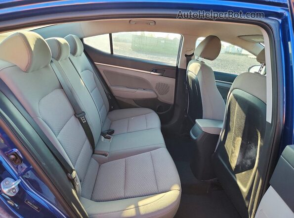5NPD84LF1LH550669 2020 HYUNDAI ELANTRA Blue Widok tylnych siedzeń