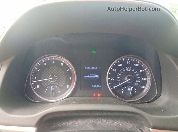 5NPD84LF1LH552843 2020 HYUNDAI ELANTRA Silver Вид щитка приладів
