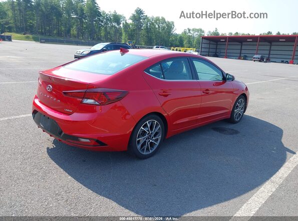 5NPD84LF1LH576883 2020 HYUNDAI ELANTRA Red Rear right