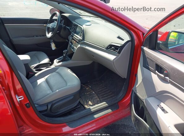 5NPD84LF1LH576883 2020 HYUNDAI ELANTRA Red Front interior view