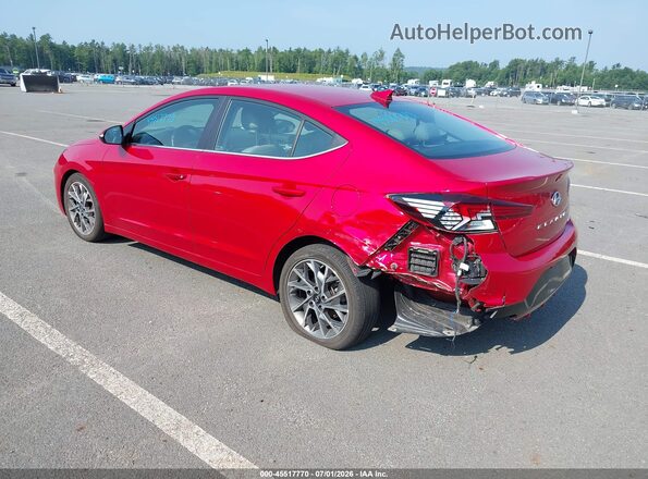 5NPD84LF1LH576883 2020 HYUNDAI ELANTRA Red Rear left