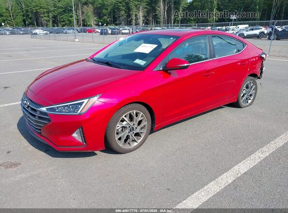 5NPD84LF1LH576883 2020 HYUNDAI ELANTRA Red Front left