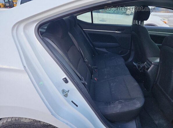 5NPD84LF1LH577080 2020 HYUNDAI ELANTRA White Vista de los asientos traseros