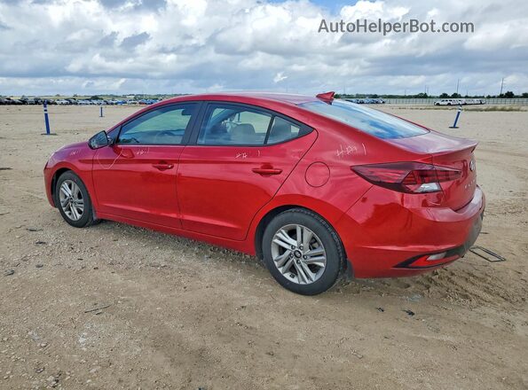5NPD84LF1LH596986 2020 HYUNDAI ELANTRA Red Trasero izquierdo
