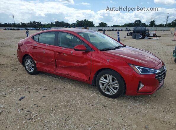 5NPD84LF1LH596986 2020 HYUNDAI ELANTRA Red Delantero derecho