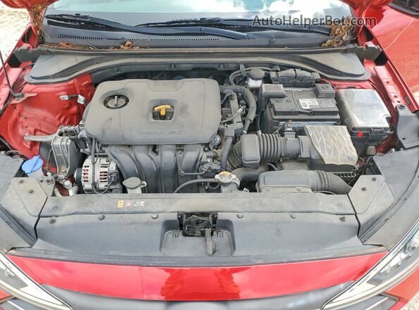 5NPD84LF1LH596986 2020 HYUNDAI ELANTRA Red Vista interior trasera