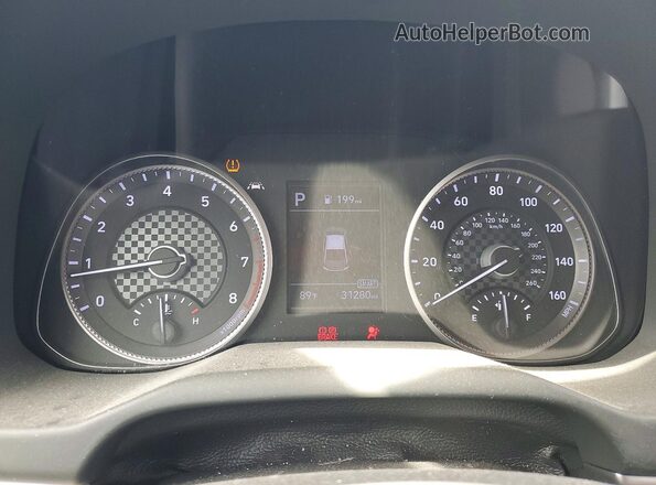 5NPD84LF1LH596986 2020 HYUNDAI ELANTRA Red Vista del cuadro de instrumentos