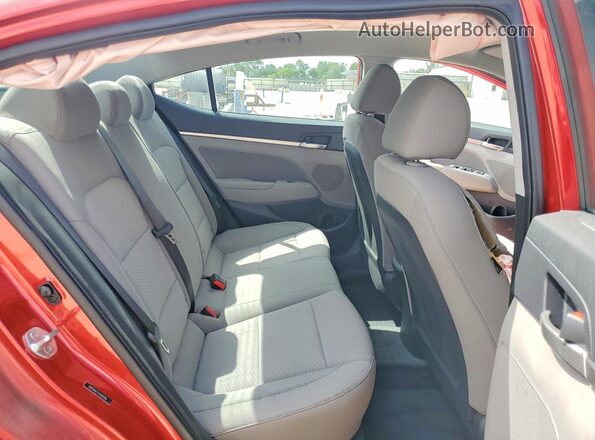 5NPD84LF1LH596986 2020 HYUNDAI ELANTRA Red Vista de los asientos traseros