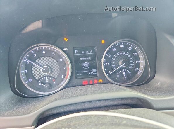 5NPD84LF1LH598446 2020 HYUNDAI ELANTRA Black Вид щитка приладів