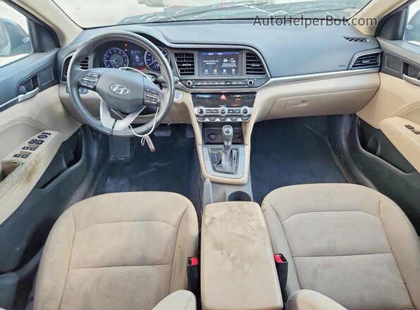 5NPD84LF1LH598446 2020 HYUNDAI ELANTRA Black Вид панелі приладів