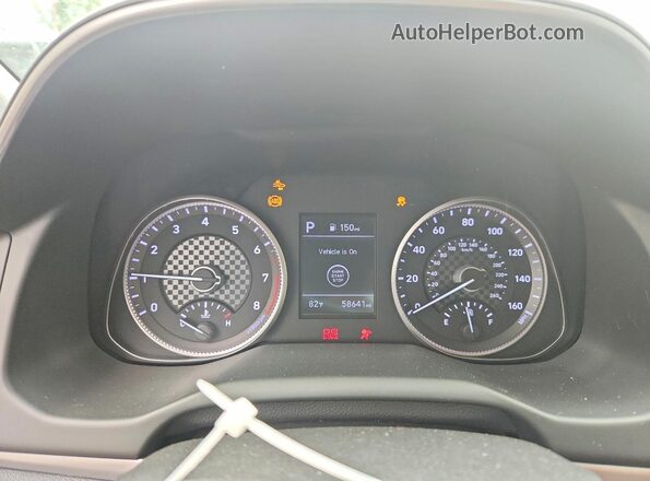5NPD84LF1LH624849 2020 HYUNDAI ELANTRA Серебряный Вид щитка приборов
