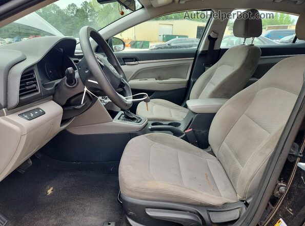 5NPD84LF1LH628660 2020 HYUNDAI ELANTRA Черный Вид салона спереди