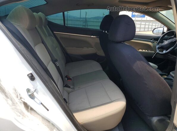 5NPD84LF1LH629369 2020 HYUNDAI ELANTRA White Հետևի նստատեղերի տեսք
