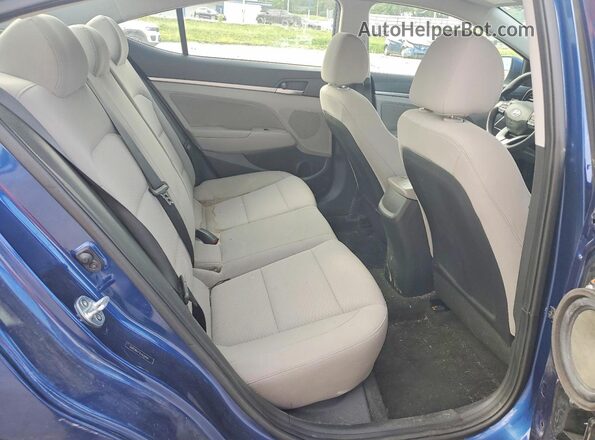 5NPD84LF1LH631946 2020 HYUNDAI ELANTRA Blue უკანა სავარძლების ხედი