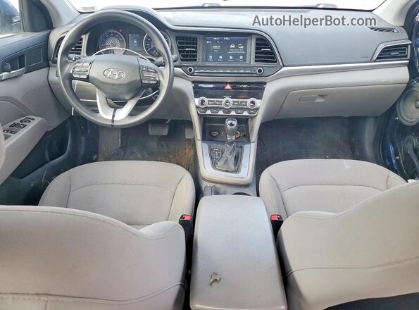 5NPD84LF1LH631946 2020 HYUNDAI ELANTRA Blue წინა პანელის ხედი