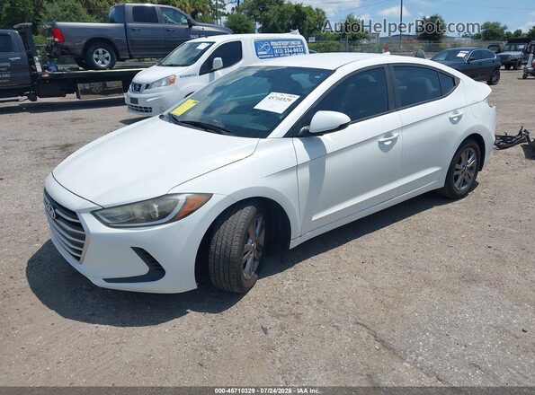 5NPD84LF2HH005099 2017 HYUNDAI ELANTRA White Vista tres cuartos delantera izquierda
