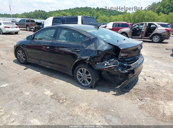 5NPD84LF2HH019231 2017 HYUNDAI ELANTRA Черный Задняя левая четверть