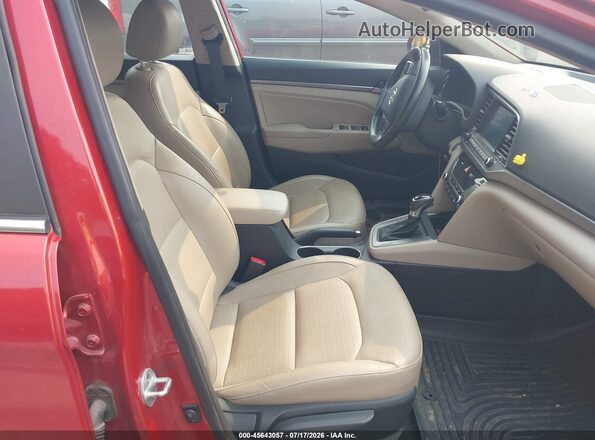 5NPD84LF2HH035333 2017 HYUNDAI ELANTRA Maroon Vista interior delantera