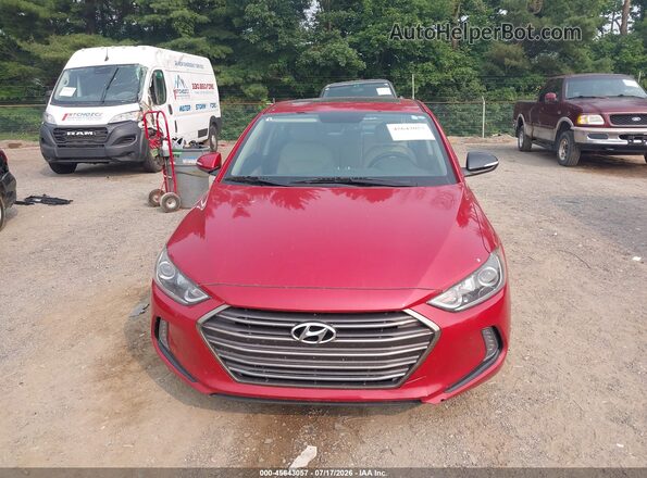 5NPD84LF2HH035333 2017 HYUNDAI ELANTRA Maroon Vista del cuadro de instrumentos