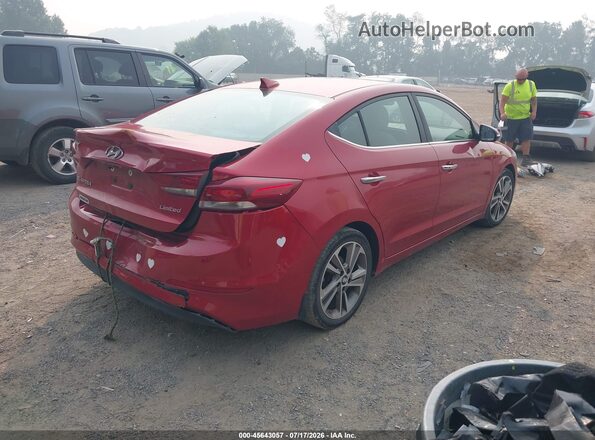 5NPD84LF2HH035333 2017 HYUNDAI ELANTRA Maroon Trasero derecho