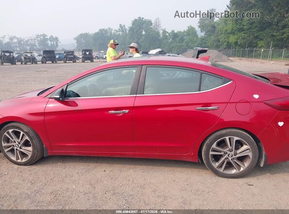 5NPD84LF2HH035333 2017 HYUNDAI ELANTRA Maroon Vista interior de 360 grados