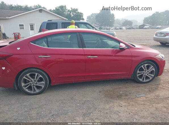 5NPD84LF2HH035333 2017 HYUNDAI ELANTRA Maroon Vista interior trasera