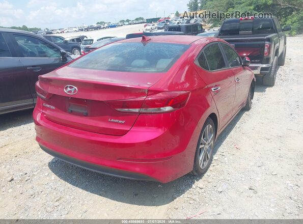 5NPD84LF2HH052438 2017 HYUNDAI ELANTRA Red Trasero derecho