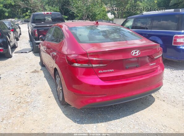 5NPD84LF2HH052438 2017 HYUNDAI ELANTRA Red Trasero izquierdo
