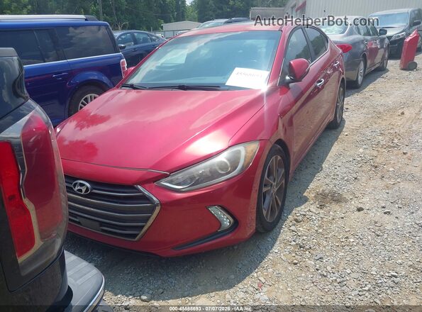 5NPD84LF2HH052438 2017 HYUNDAI ELANTRA Red Vista tres cuartos delantera izquierda