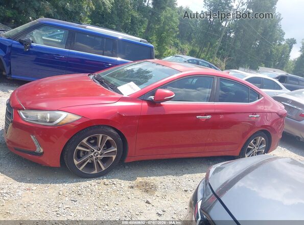 5NPD84LF2HH052438 2017 HYUNDAI ELANTRA Red Vista interior de 360 grados