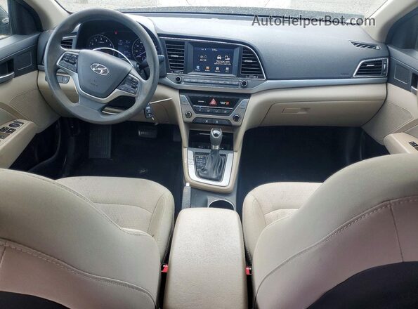 5NPD84LF2HH054920 2017 HYUNDAI ELANTRA Black Widok deski rozdzielczej