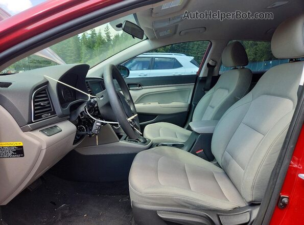 5NPD84LF2HH090879 2017 HYUNDAI ELANTRA Red წინა სალონის ხედი