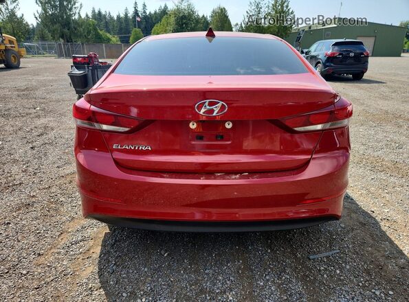 5NPD84LF2HH090879 2017 HYUNDAI ELANTRA Red უკანა ხედი