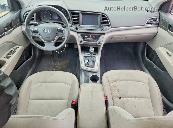 5NPD84LF2HH123363 2017 HYUNDAI ELANTRA White Առջևի վահանակի տեսք