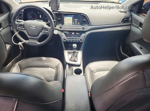 5NPD84LF2HH124447 2017 HYUNDAI ELANTRA Blue წინა პანელის ხედი