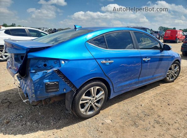 5NPD84LF2HH124447 2017 HYUNDAI ELANTRA Blue უკანა მარჯვენა