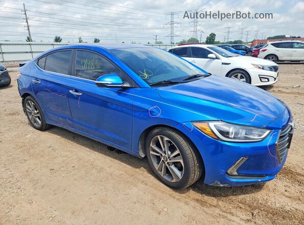 5NPD84LF2HH124447 2017 HYUNDAI ELANTRA Blue წინა მარჯვენა