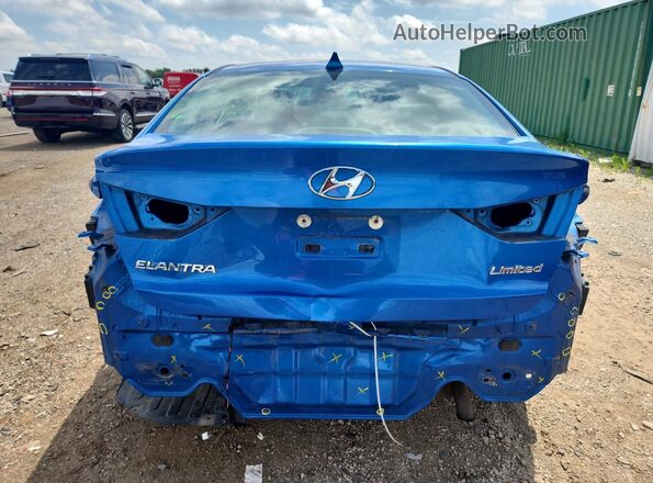 5NPD84LF2HH124447 2017 HYUNDAI ELANTRA Blue უკანა ხედი