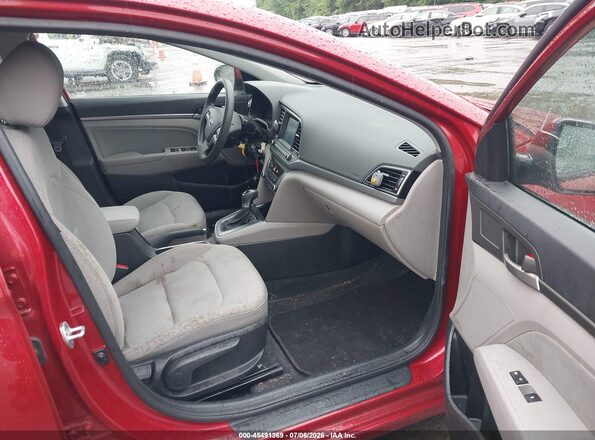 5NPD84LF2HH140101 2017 HYUNDAI ELANTRA Red Front interior view