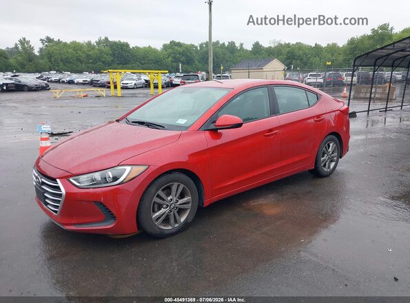 5NPD84LF2HH140101 2017 HYUNDAI ELANTRA Red Front left