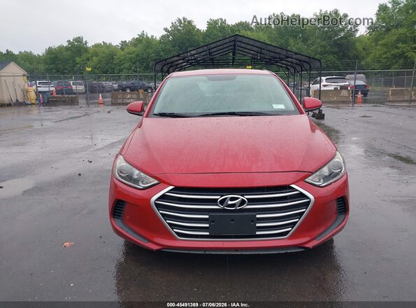 5NPD84LF2HH140101 2017 HYUNDAI ELANTRA Red Instrument cluster view