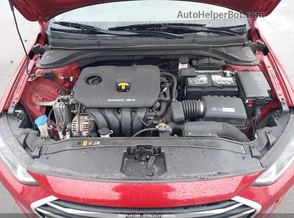 5NPD84LF2HH140101 2017 HYUNDAI ELANTRA Red Rear view