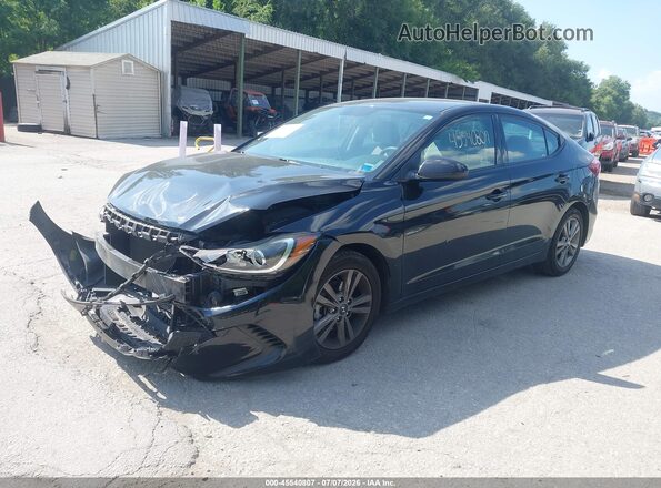 5NPD84LF2HH209336 2017 HYUNDAI ELANTRA Black Front left