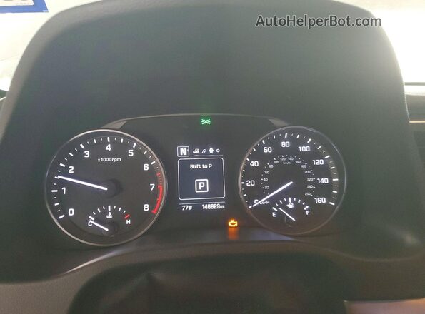 5NPD84LF2JH221797 2018 HYUNDAI ELANTRA White Vista del cuadro de instrumentos