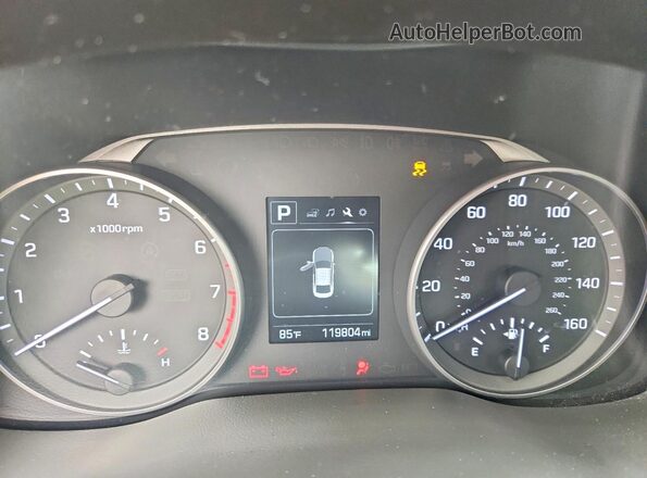 5NPD84LF2JH230371 2018 HYUNDAI ELANTRA White Vista del cuadro de instrumentos