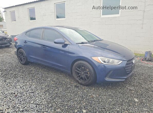 5NPD84LF2JH233934 2018 HYUNDAI ELANTRA Синий Передняя правая четверть