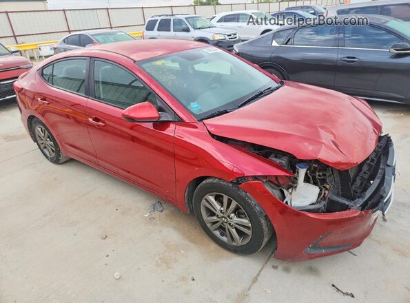 5NPD84LF2JH234985 2018 HYUNDAI ELANTRA Red წინა მარჯვენა
