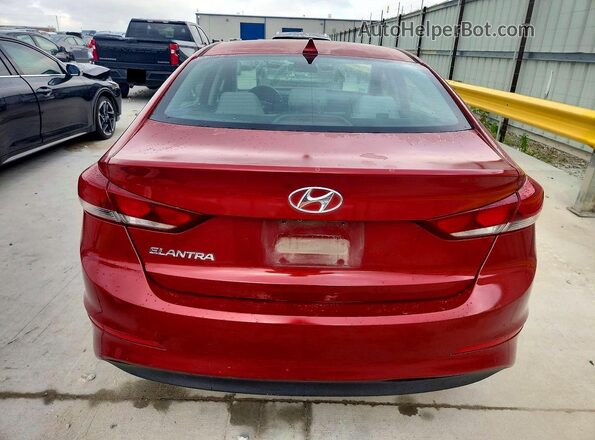 5NPD84LF2JH234985 2018 HYUNDAI ELANTRA Red უკანა ხედი