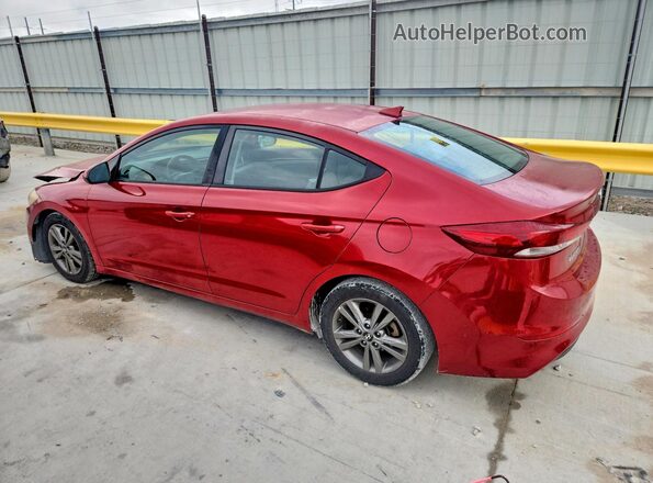 5NPD84LF2JH234985 2018 HYUNDAI ELANTRA Red უკანა მარცხენა