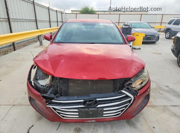 5NPD84LF2JH234985 2018 HYUNDAI ELANTRA Red წინა ხედი